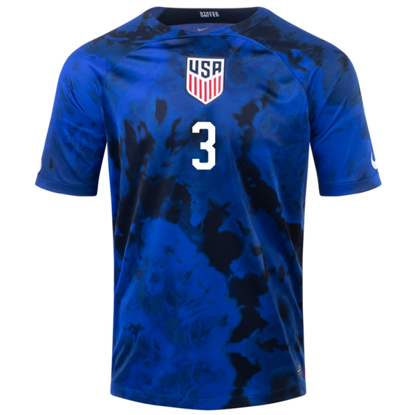 Nike United States Walker Zimmerman Away Jersey 22/23 (Bright Blue/White)