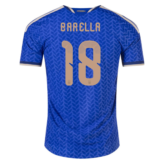 Adidas Men's Nicolò Barella Italy 26/27 Authentic Home Jersey 