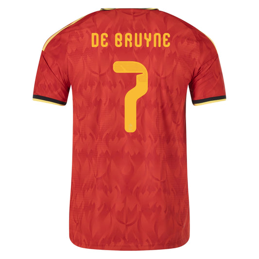 Adidas Men's Kevin De Bruyne Belgium 26/27 Authentic Home Jersey