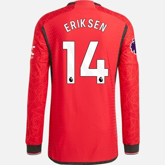 Adidas Man's Christian Eriksen Manchester United 23/24 Authentic Long Sleeve Home Jersey