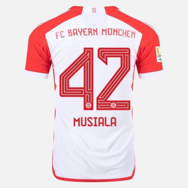 Adidas Man's Jamal Musiala Bayern Munich 23/24 Authentic Home Jersey