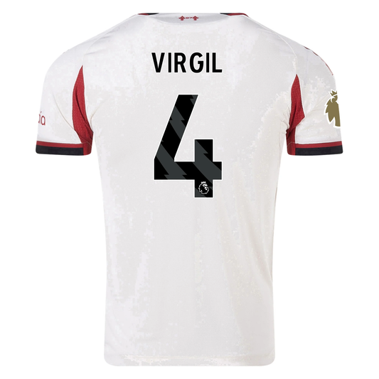 Virgil van Dijk Liverpool Authentic Away Jersey 25/26 by adidas