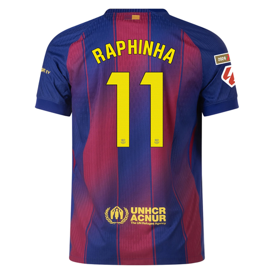 Raphinha Barcelona 25/26 Authentic Home Jersey by Nike