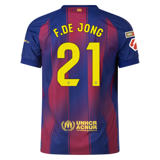 Frenkie de Jong Barcelona 25/26 Authentic Home Jersey by Nike