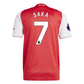 Bukayo Saka Arsenal 25/26 Authentic Home Jersey by adidas