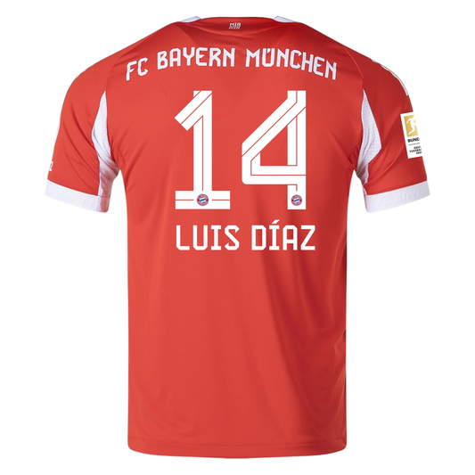 Luis Díaz Bayern Munich 25/26 Authentic Home Jersey by adidas