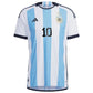 Pre-Order: Messi #10 Premium Soccer 2022 Argentina World Cup Champions Home Jersey by Adidas