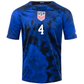 Nike United States Tyler Adams Away Jersey 22/23 (Bright Blue/White)