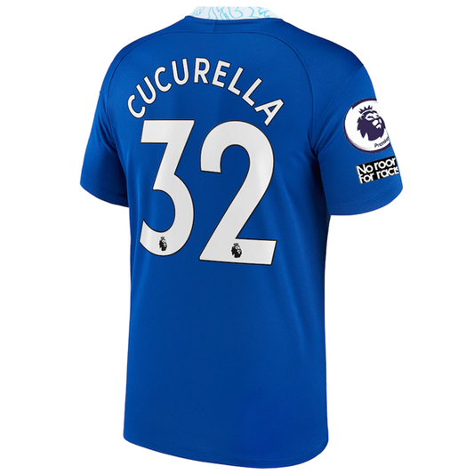 Nike Chelsea Marc Cucurella Home Jersey w/ EPL + Club World Cup Patches 22/23 (Rush Blue)