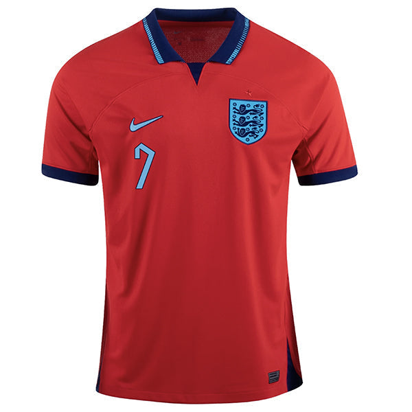 Nike England Jack Grealish Away Jersey 22/23 (Challenge Red/Blue Void)