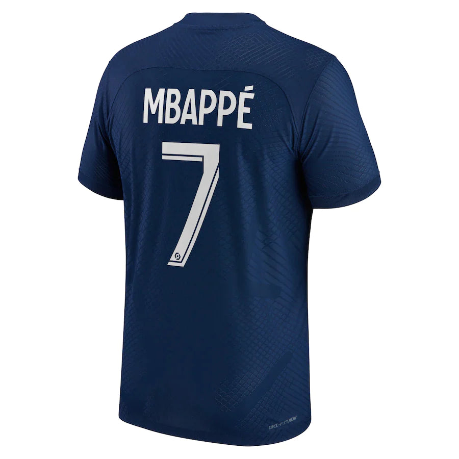 PSG Paris Saint Germain Kylian Mbappe Authentic Home Jersey 2022