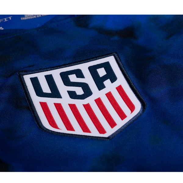 Nike United States Zimmerman Away Jersey 22/23 w/ World Cup 2022 Patches (Bright Blue/White)