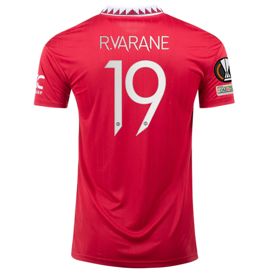 adidas Manchester United Raphael Varane Home Jersey w/ Europa League Patches 22/23 (Real Red)