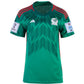 adidas Womens Mexico Home Jersey 22/23 w/ World Cup 2022 Patches (Vivid Green)