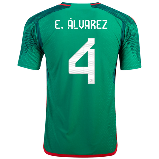 adidas Mexico Authentic Edson Alvarez Home Jersey 22/23 (Vivid Green)