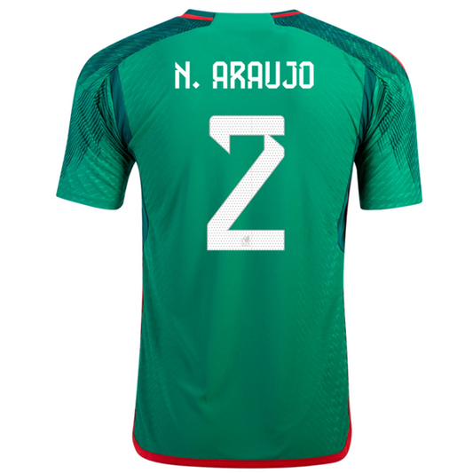 adidas Mexico Authentic Nestor Araujo Home Jersey 22/23 (Vivid Green)