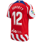 Nike Atletico Madrid Matt Doherty Home Jersey w/ La Liga Patch 22/23 (White/Red/Deep Royal Blue)