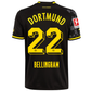 Puma Borussia Dortmund Jude Bellingham Away Jersey w/ Bundesliga Patch 22/23 (Puma Black/Asphalt)