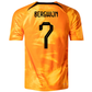 Nike Netherlands Steven Bergwijn Match Authentic Home Jersey 22/23 (Laser Orange/Black)