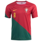 Nike Portugal Bruno Fernandes Home Jersey 22/23 (Pepper Red/Gold Dart)