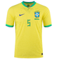 Nike Brazil Authentic Casemiro Match Home Jersey 22/23 (Dynamic Yellow/Paramount Blue)