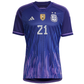 adidas Argentina Paulo Dybala Away Jersey 22/23 (Legacy Indigo/Purple Rush)