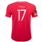 adidas Manchester United Fred Authentic Home Jersey w/ Europa League Patches 22/23 (Real Red)