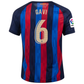 Nike Barcelona Gavi Home Jersey w/ La Liga Patch 22/23 (Obsidian/Sesame)