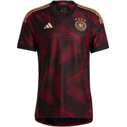 adidas Germany Authentic Away Jersey 22/23 (Black/Burgundy)