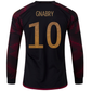 adidas Germany Serge Gnabry Away Long Sleeve Jersey 22/23 (Black/Burgundy)