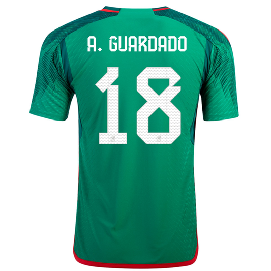 adidas Mexico Authentic Andres Guardado Home Jersey 22/23 (Vivid Green)