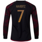 adidas Germany Kai Havertz Away Long Sleeve Jersey 22/23 (Black/Burgundy)