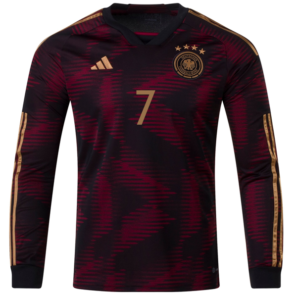 adidas Germany Kai Havertz Away Long Sleeve Jersey 22/23 (Black