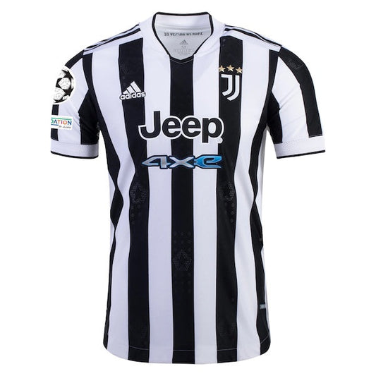 adidas Juventus Home Jersey w/ Champions League Patches 21/22 (White/Black)