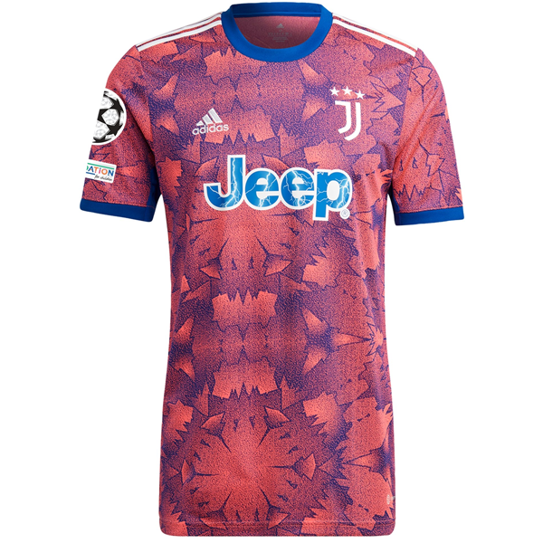 adidas Juventus Dusan Vlahovic Third Jersey w/ Champions League Patches 22/23 (Collegiate Royal/White)