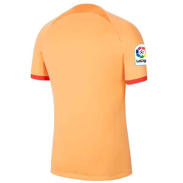 Nike Atletico Madrid Third Jersey w/ La Liga Patch 22/23 (Peach Cream/Atomic Orange/Black)