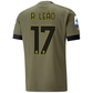 Puma AC Milan Rafael Leao Third Jersey w/ Scudetto + Serie A Patch 22/23 (Dark Green Moss/Spring Moss)
