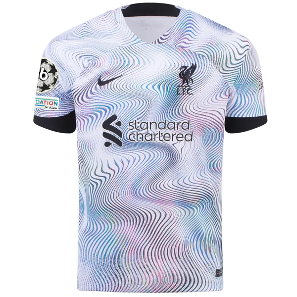 Nike Liverpool Diogo Jota Away Jersey w/ Champions League Patches