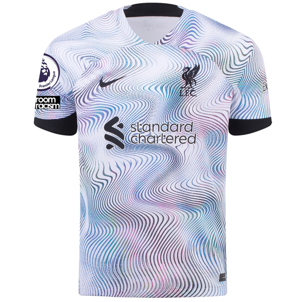 Nike Liverpool Naby Keita Away Jersey w/ EPL + No Room For Racism Patches 22/23 (White/Black)