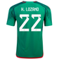 adidas Mexico Authentic Hirving Lozano Home Jersey 22/23 (Vivid Green)