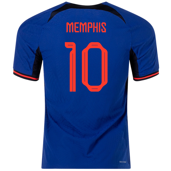 Nike Netherlands Memphis Depay Match Authentic Away Jersey 22/23 (Deep Royal/Habanero Red)