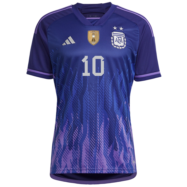 adidas Argentina Lionel Messi Away Jersey w/ Copa America Champion Patch 22/23 (Legacy Indigo/Purple Rush)