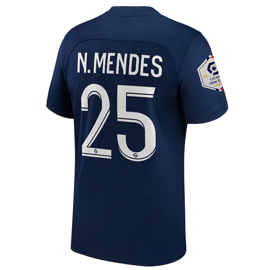 Nike Paris Saint-Germain Kevin Paredes Home Jersey w/ Ligue 1 Champion Patch 22/23 (Midnight Navy/White)