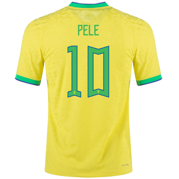 Nike Brazil Authentic Pele Match Home Jersey 22/23 (Dynamic Yellow/Paramount Blue)