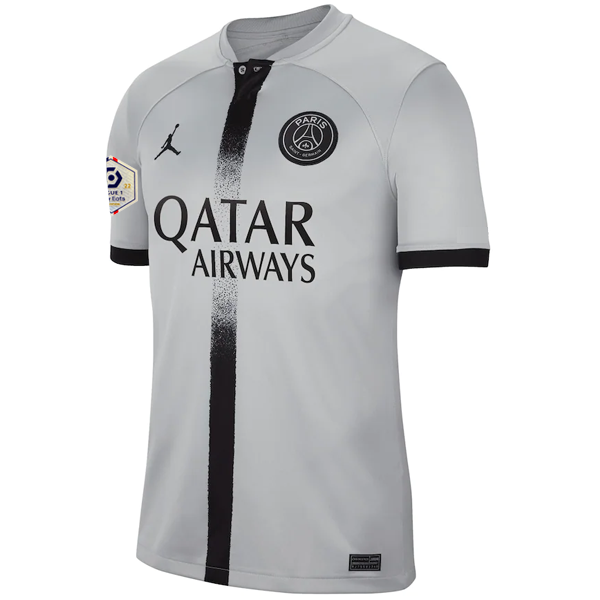 Nike Paris Saint-Germain Marco Verratti Away Jersey w/ Ligue 1 Champion Patch 22/23 (Light Smoke/Black)