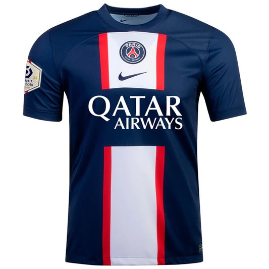 Nike Paris Saint-Germain Home Jersey w/ Ligue 1 Champion Patch 22/23 (Midnight Navy/White)