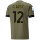 Puma AC Milan Ante Rebic Third Jersey w/ Scudetto + Serie A Patch 22/23 (Dark Green Moss/Spring Moss)