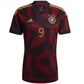 adidas Germany Timo Werner Away Jersey 22/23 (Black/Burgundy)