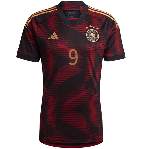 adidas Germany Timo Werner Away Jersey 22/23 (Black/Burgundy)